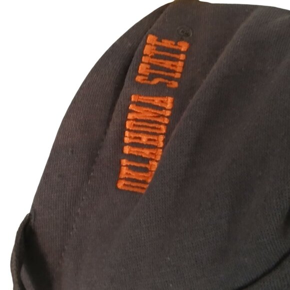 New Oklahoma State Cowboys Hoodie Large Colosseum Gray Orange Team Sweatshirt - Picture 3 of 7